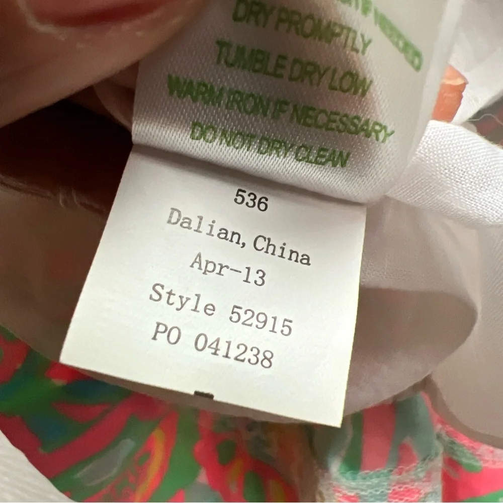 Lilly Pulitzer Chandie Strapless Dress Womens Small Make A Splash Sand Bar - Picture 13 of 14